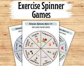 Gross Motor Spinner Games; Brain Break/Heavy Work Games