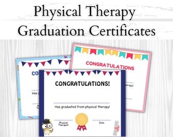 Abschlusszertifikate für pädiatrische Physiotherapie
