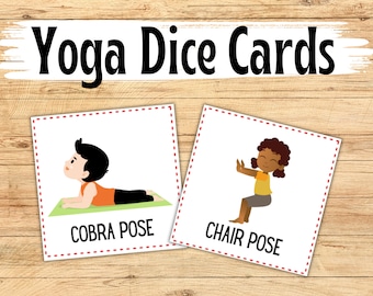 Yoga Card Activity; Printable Yoga Pose Cards; Yoga Pocket Dice Cards; Yoga for kids