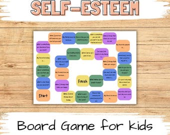 No Prep Self-Esteem Game for Kids, Rapport Building Therapy Game for Kids, Pediatric Occupational Therapy Game
