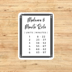 Medicare 8 minute rule sticker, Medicare sticker, physical therapist sticker, occupational therapist sticker, PT sticker, OT sticker