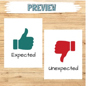 Expected Vs. Unexpected Behavior Sorting Cards, Occupational Therapy ...