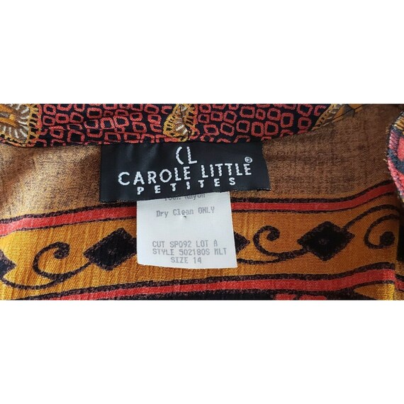 Vintage Carol Little Petites Fall Colors Rayon Jacket… - Gem