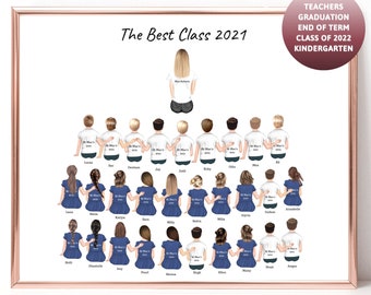 Personalized Teacher Class Gift Print: End of Term Keepsake (Digital or Print)
