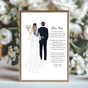 Stepdad Wedding Gift Stepfather of the Bride Gift Bonus Dad Wedding Gift for Dad Stepdad of the Bride Print Wedding Keepsake Wedding Print