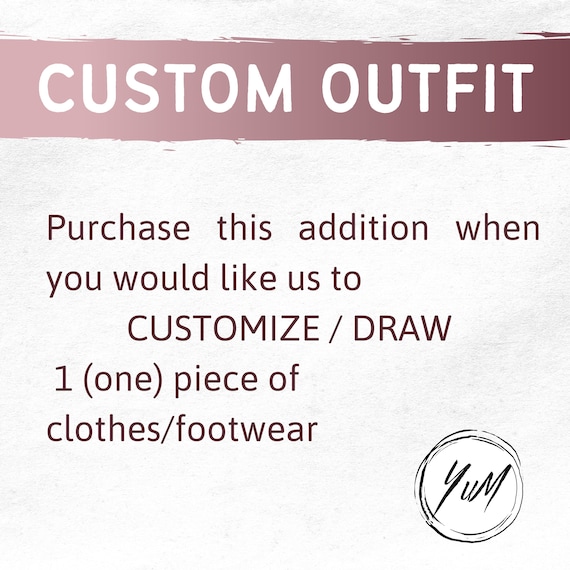 Custom Outfit, Custom clothes, Custom accessories, Custom footwear