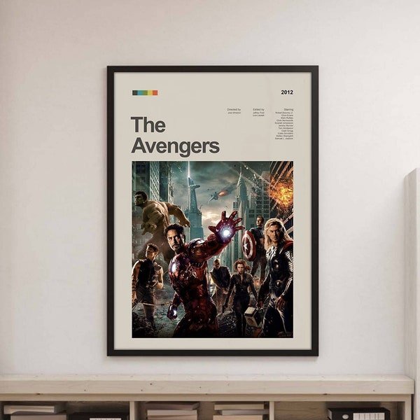 The Avengers Poster Iron Man Hulk Thor Captain America Poster Canvas  Avengers Team Poster Avengers Poster Superhero Poster Birthday Gift