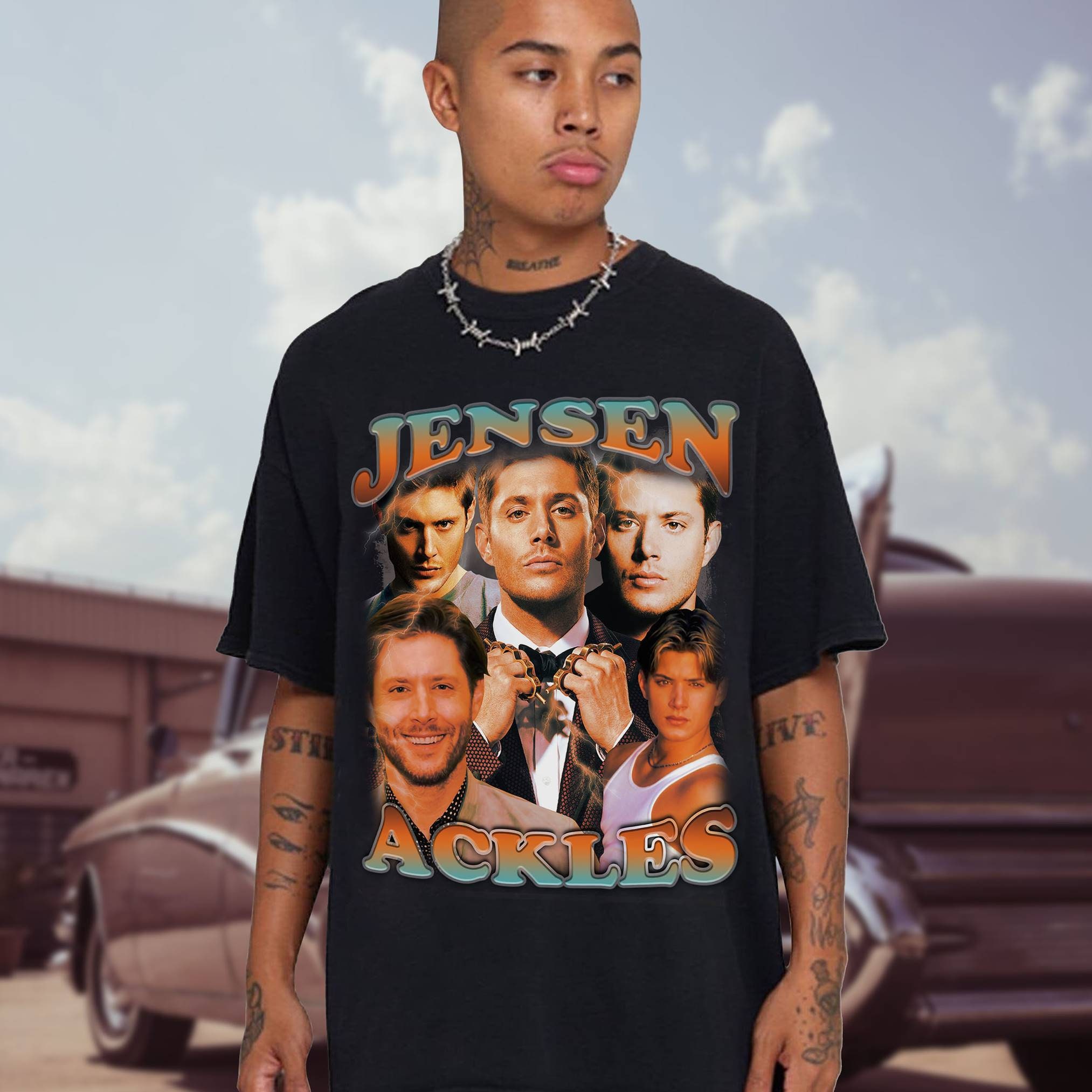 Jensen Ackles Vintage Jensen Ackles Shirt Retro 90s - Etsy