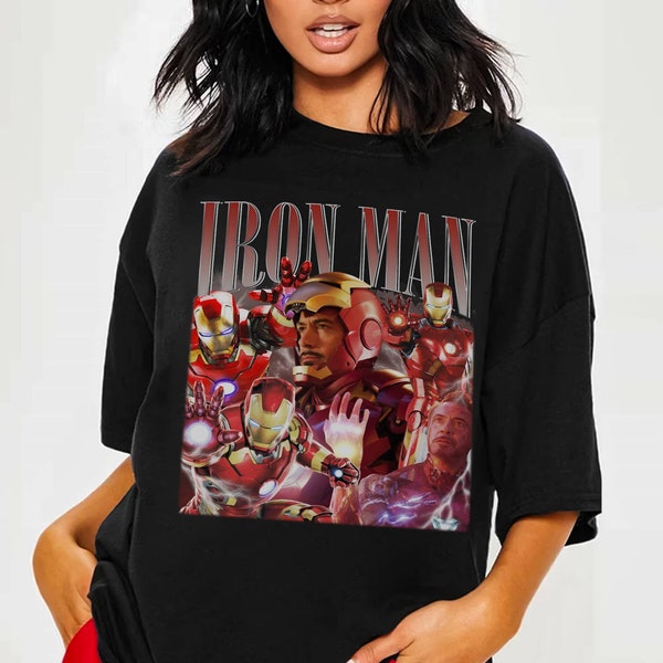 Iron Man Shirt | Vintage Iron Man Bootleg Shirt | Tony Stark Shirt | Iron Man Love You 3000 Shirt | Superhero Avengers Shirt