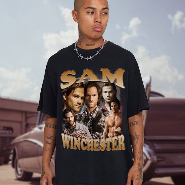 Vintage Sam Winchester Shirt Supernatural Shirt Winchester Brothers Shirt Sam Winchester Bootleg Shirt Birthday Gift Homage Vintage Shirt