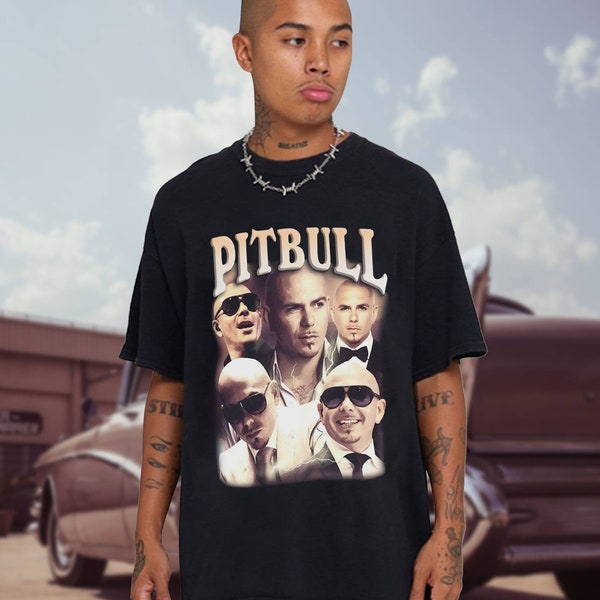 Pitbull Shirt Vintage Pitbull Bootleg Shirt Pitbull Hip Hop Shirt Rap Shirt Vintage 90s Retro 90 Shirt Pitbull Tshirt