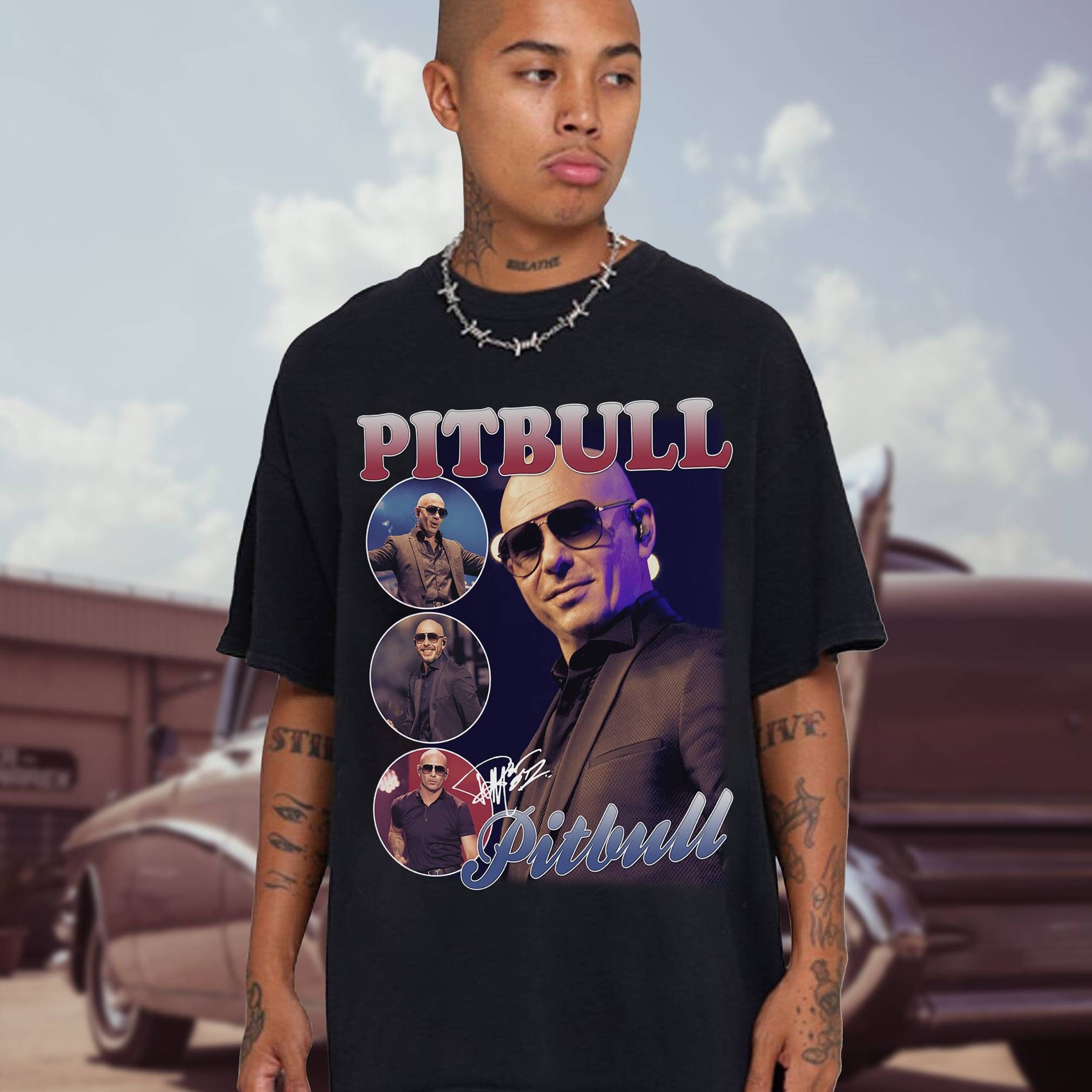 Discover Pitbull Hip Hop, Pitbull Rap Vintage 90s Retro 90 Pitbull Tshirt