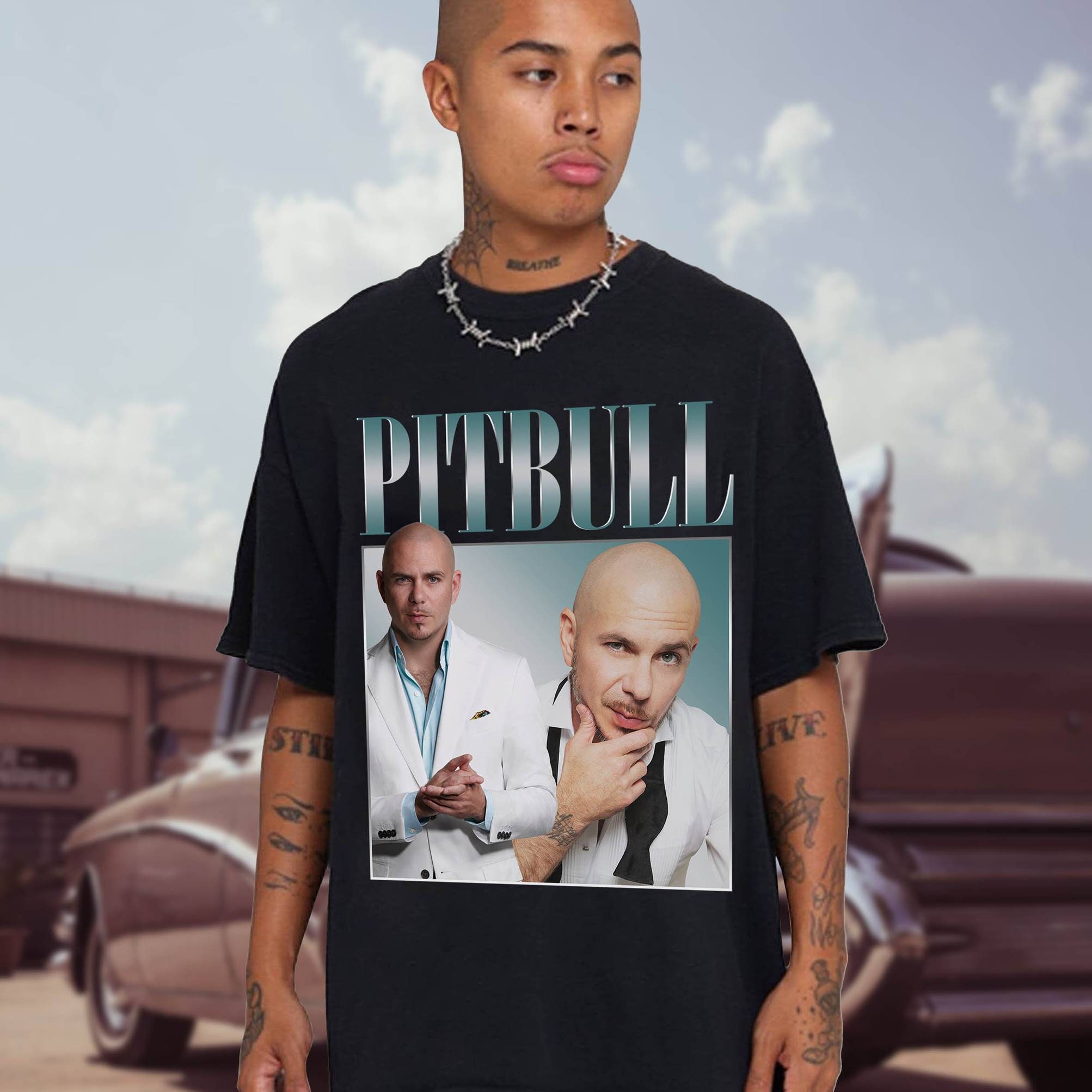 Discover Pitbull Hip Hop, Pitbull Rap Vintage 90s Retro 90 Pitbull Tshirt