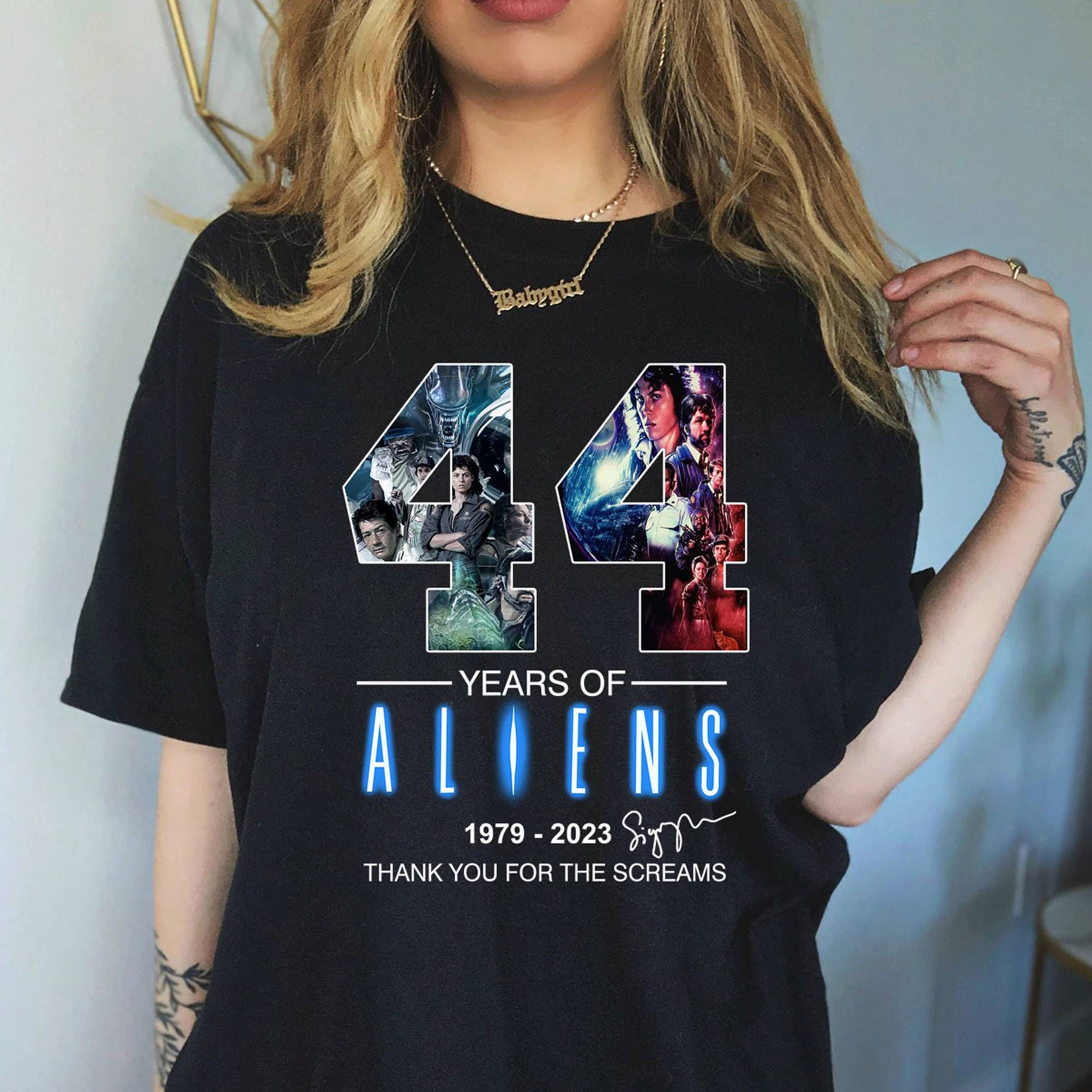 Discover Aliens Xenomorph Shirt Vintage Aliens Movie Shirt Aliens 44th Anniversary Tshirt