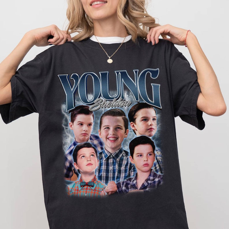 Young Sheldon Shirt Vintage Young Sheldon Shirt Young Sheldon Homage Shirt Young Sheldon Bootleg Shirt image 1