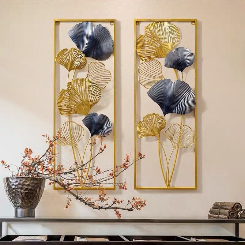 Metal Wall Decor Ginkgo BilobaModern Wall DecorMetal Art Etsy