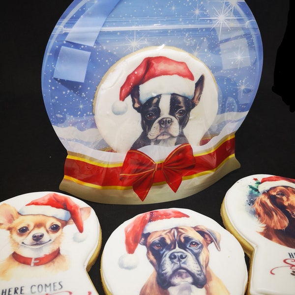 100 Sturdy Snow Globe Bags with FREE CUTTER & 4 STL Files for Sugar Cookies, treats and more!