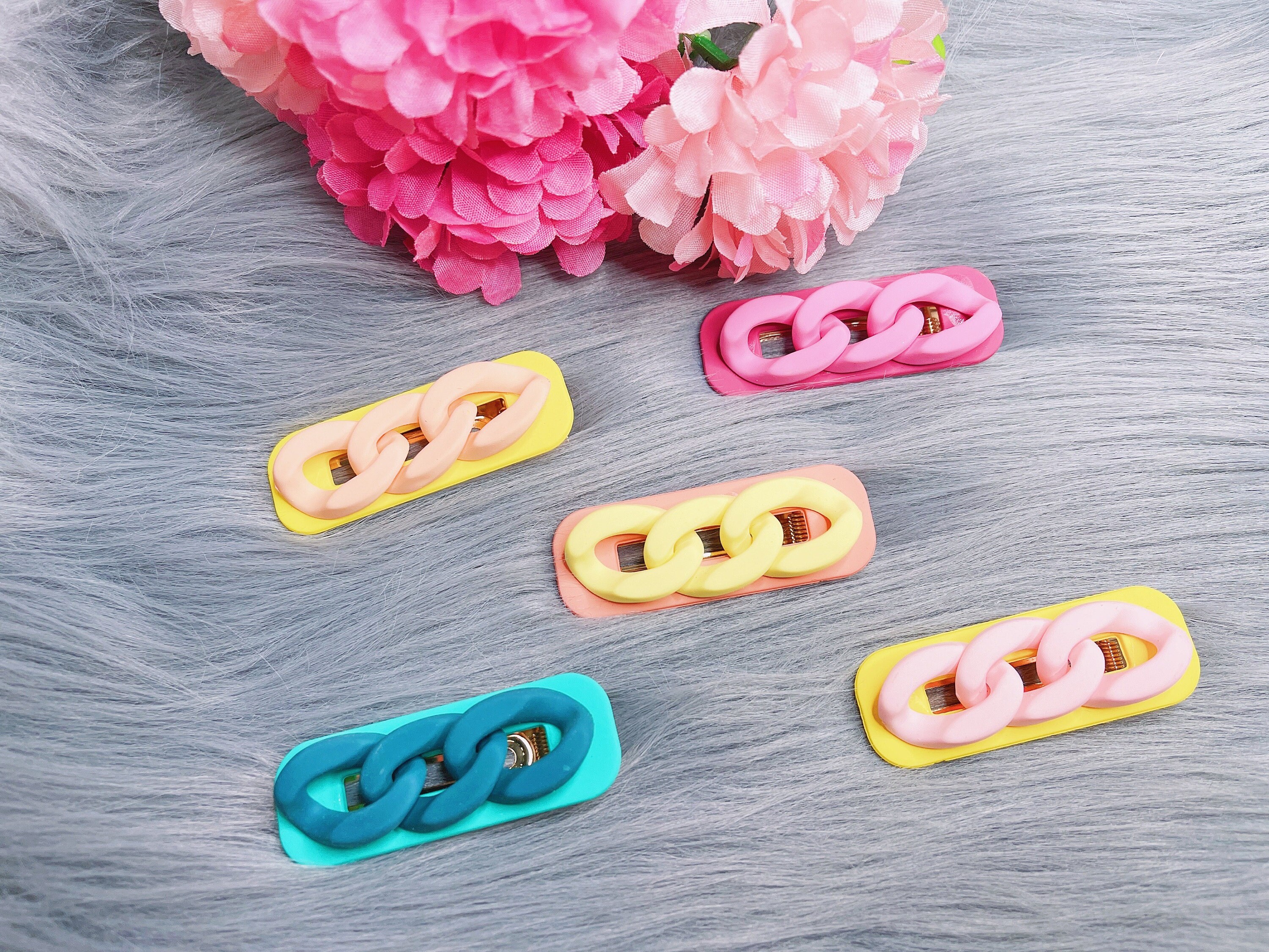 Chain Hairclip set Minimalist Hair clip Statement Hair clip Etsy