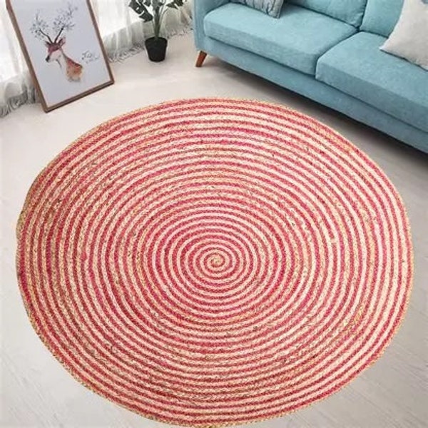 Large Round Rug - Etsy