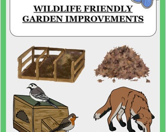 UK Wildlife Gardening Improvement Guide - Printable Digital File - Beginner Introduction to Building a Nature Friendly Grass Garden