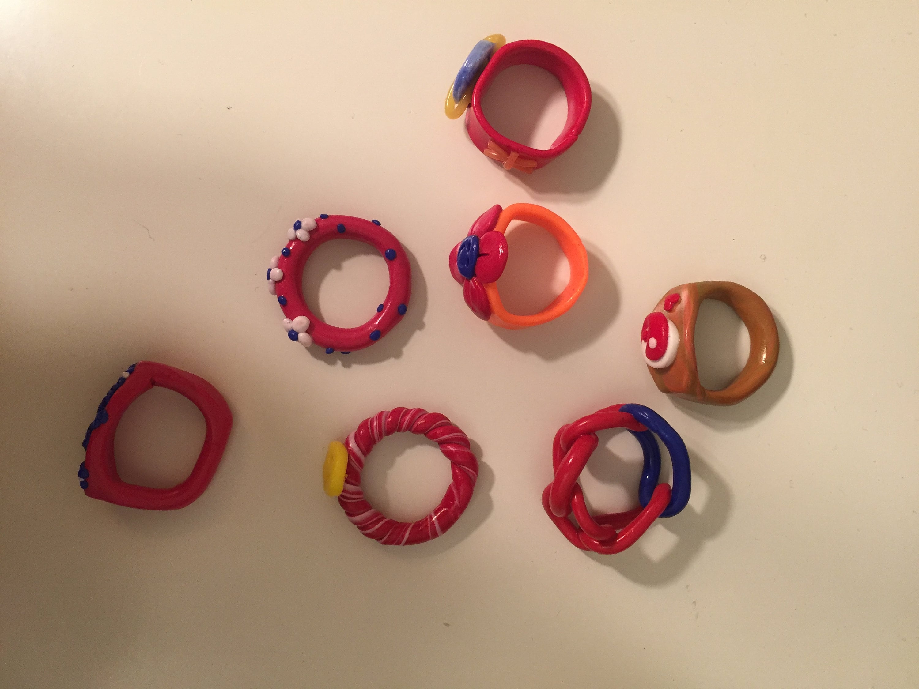 Clay Rings y2k Chunky Etsy