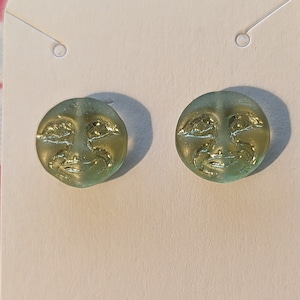 Man in the Moon Stud Earrings | Novelty Earrings l Stud Earrings l Gifts for Her | Funky Earrings