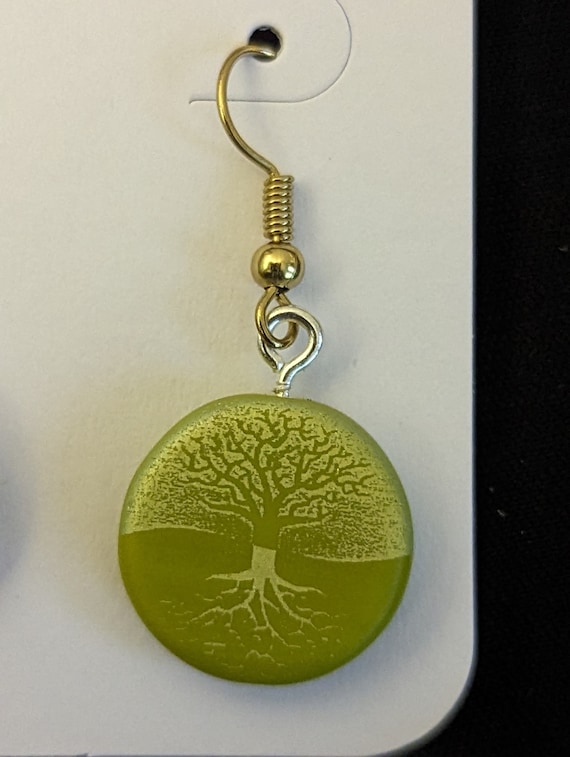 Earrings Funky Life Jewellery Tree Of Life Coin Earrings Novelty