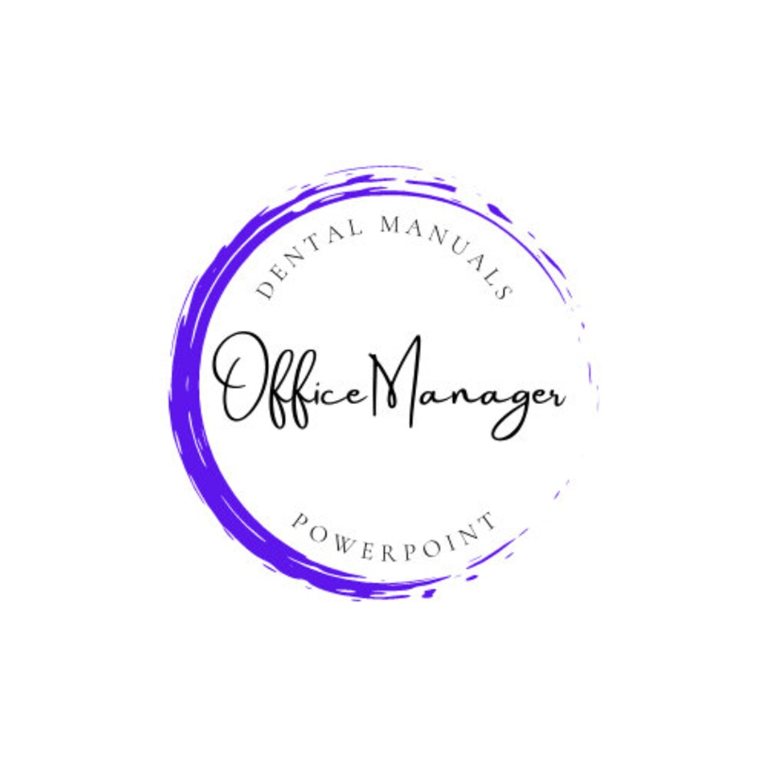 Dental Office Manualsoffice Manager PPT Etsy
