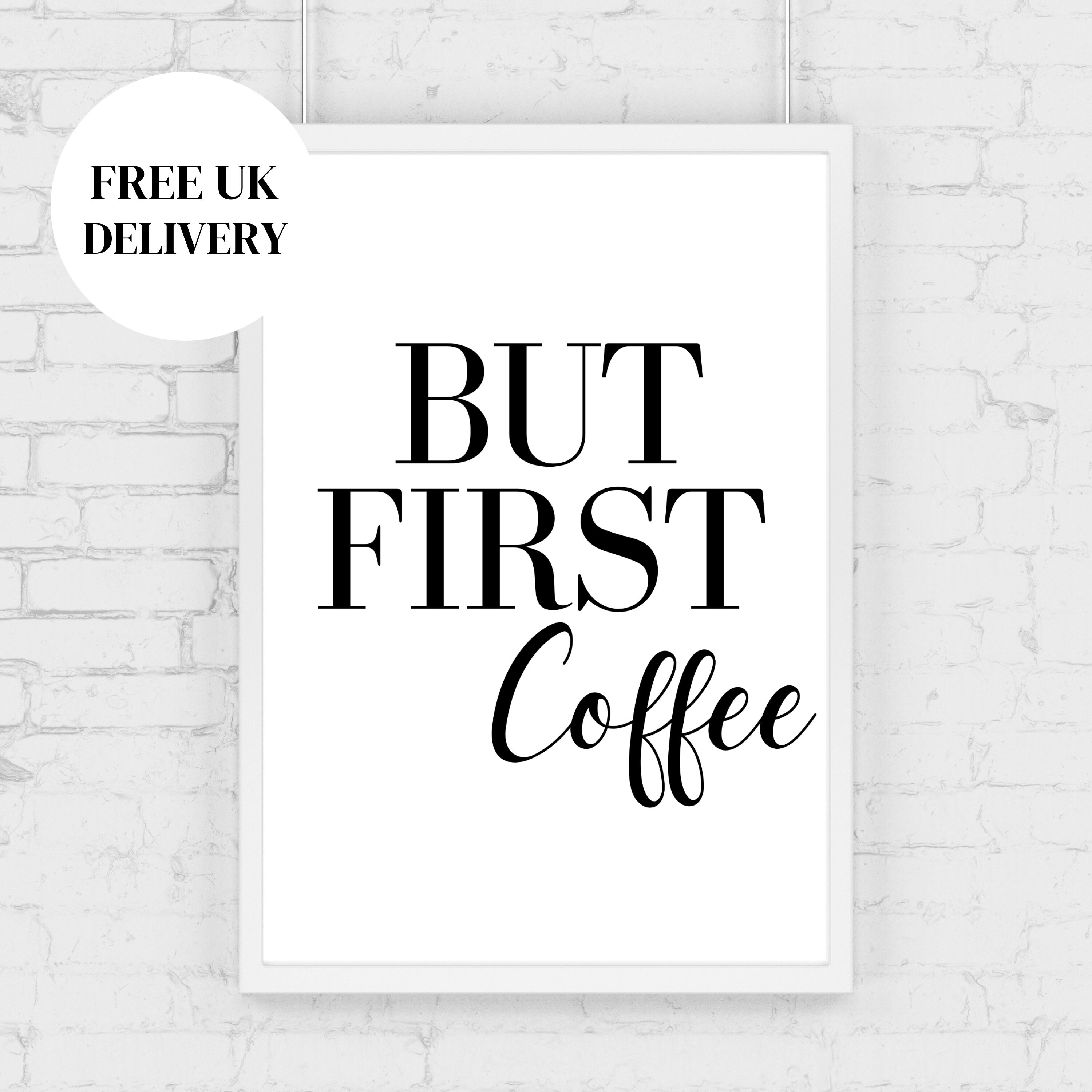 Kitchen prints Kitchen wall art Black and white kitchen Etsy