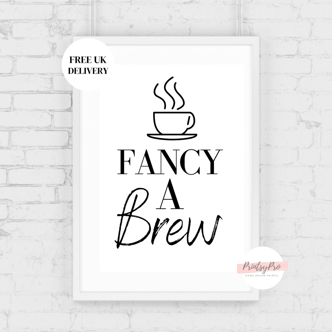 Kitchen prints Kitchen wall art Black and white kitchen Etsy