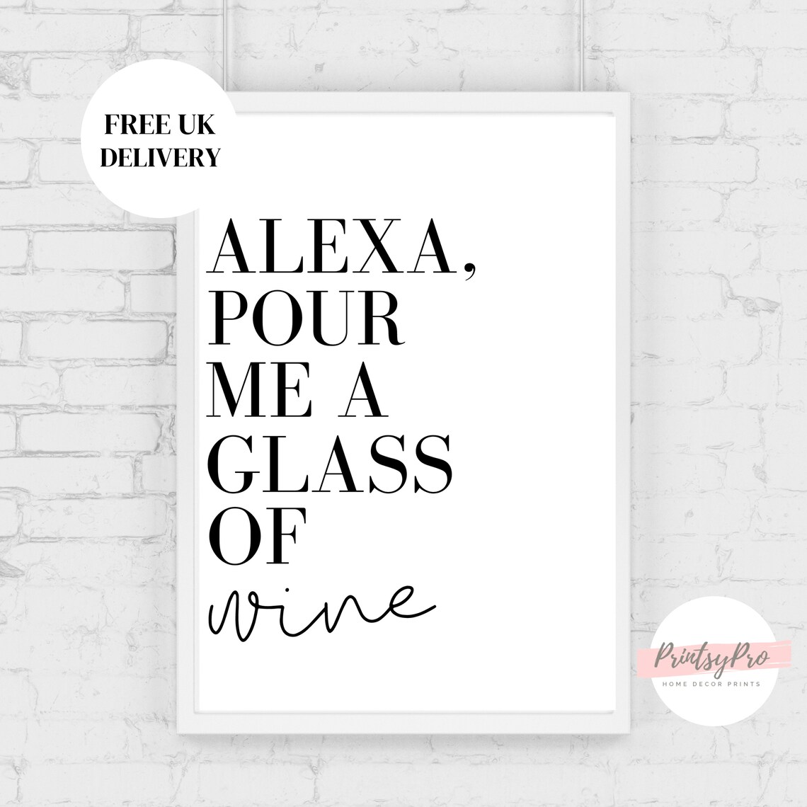 Kitchen prints Kitchen wall art Black and White Kitchen Etsy