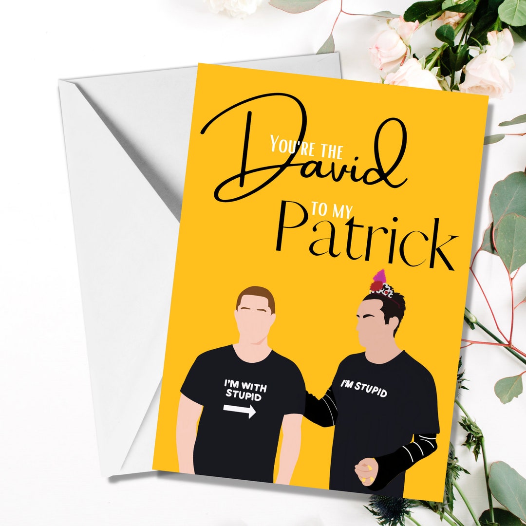 Schitts Creek Love Card David and Patrick I'm With Etsy