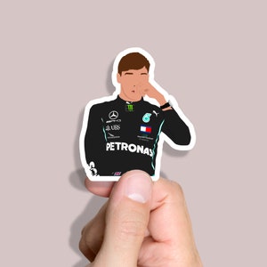 Adesivo F1 George Russell / Mercedes / Engraçado / Decalque / Namorado / Namorada / Aniversário / Fórmula 1 / Adesivo / Presente /
