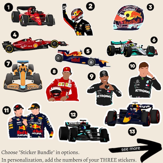 F1 フェラーリ ステッカー / シャルル ルクレール / カルロス