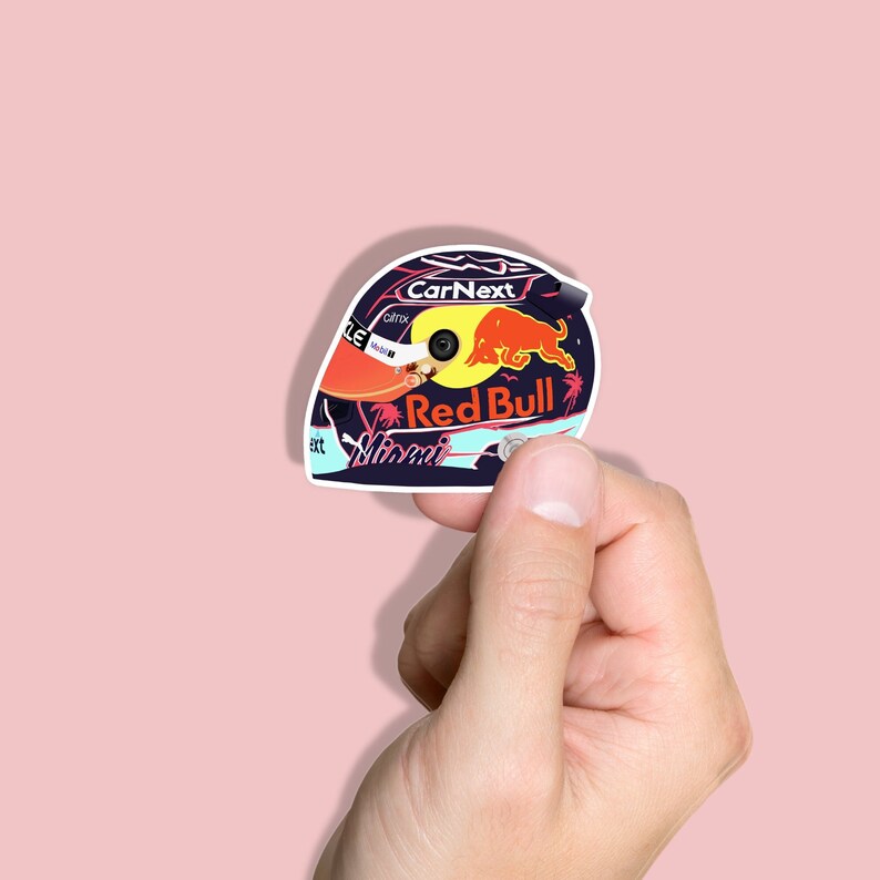Redbull Racing Helmet Sticker // Bundle /F1 // Formula One // Etsy