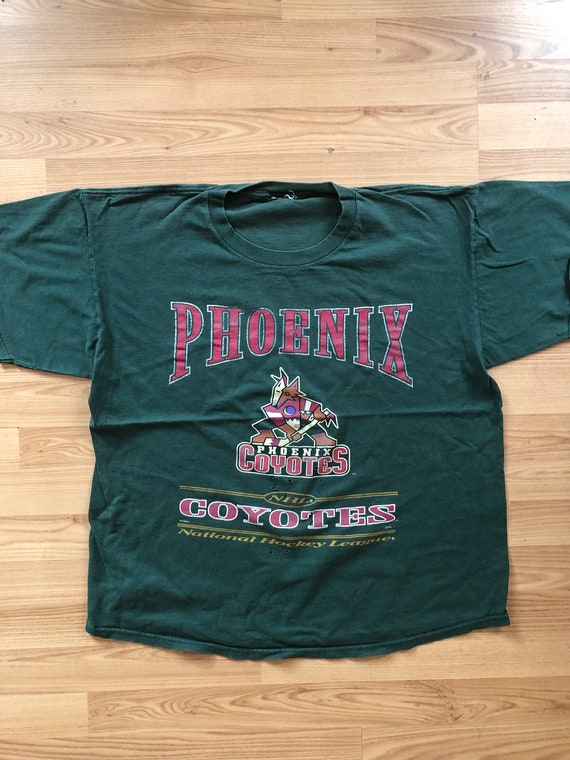 Vintage 90s Logo 7 NHL Phoenix Coyotes Crewneck Sweatshirt 