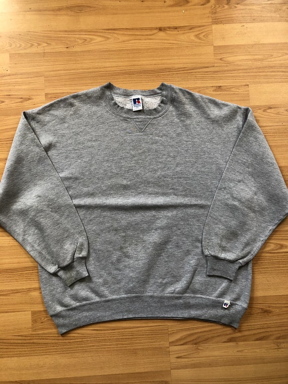 Vintage sweatshirt Russell Athletic grey - Gem