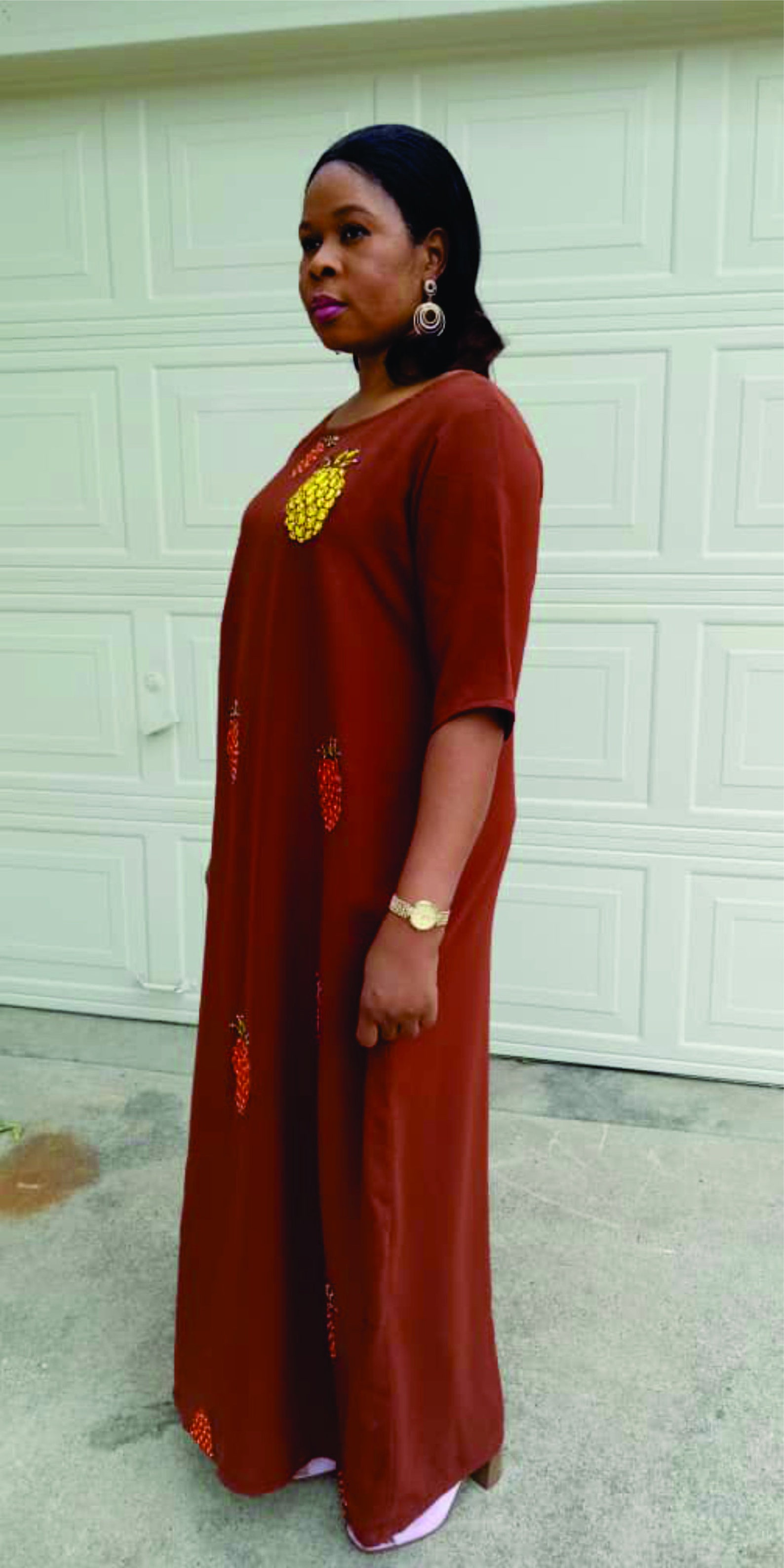 ankara mixed with crepe