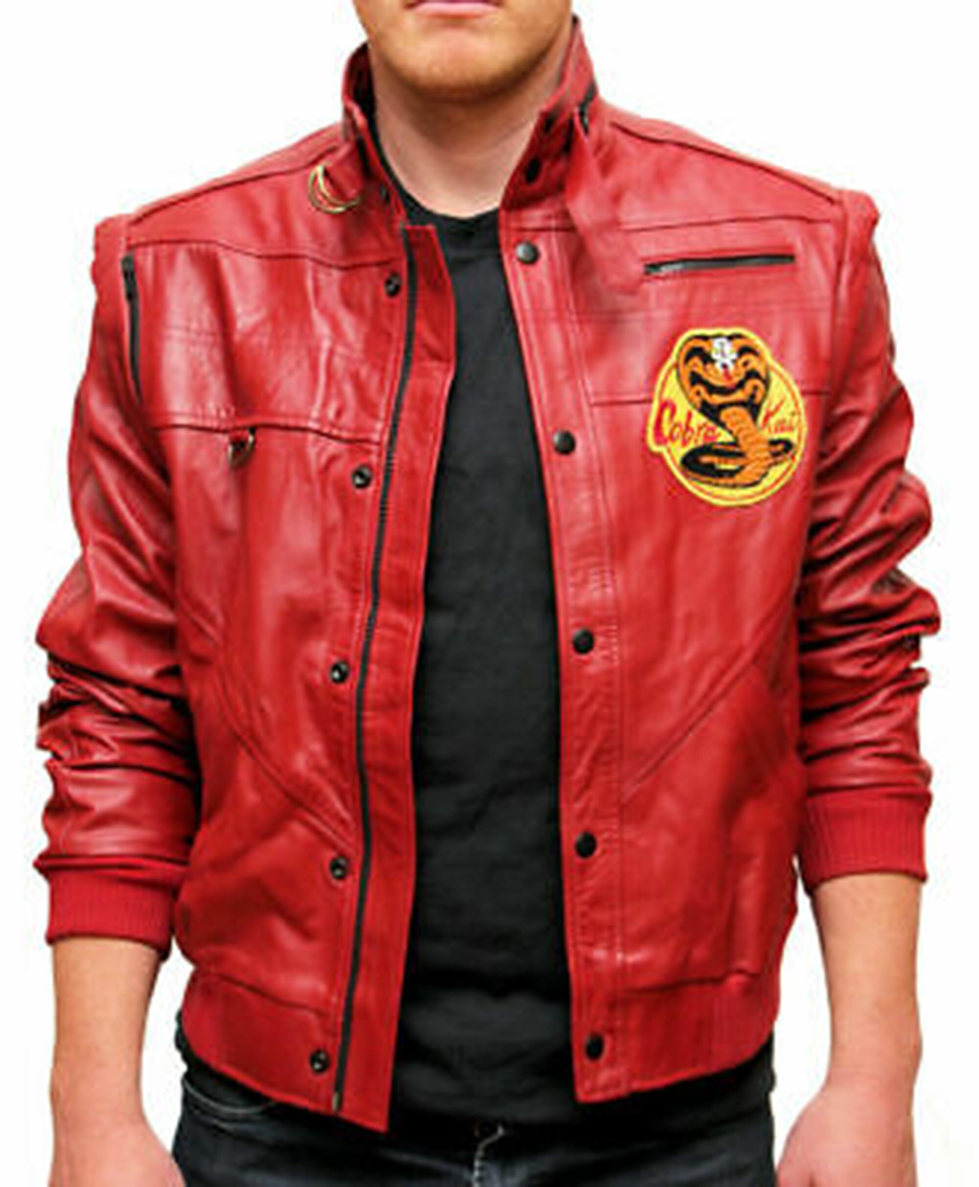 Johnny Lawrence Red Cobra Kai Het Karate Kid Jacket Rode Etsy