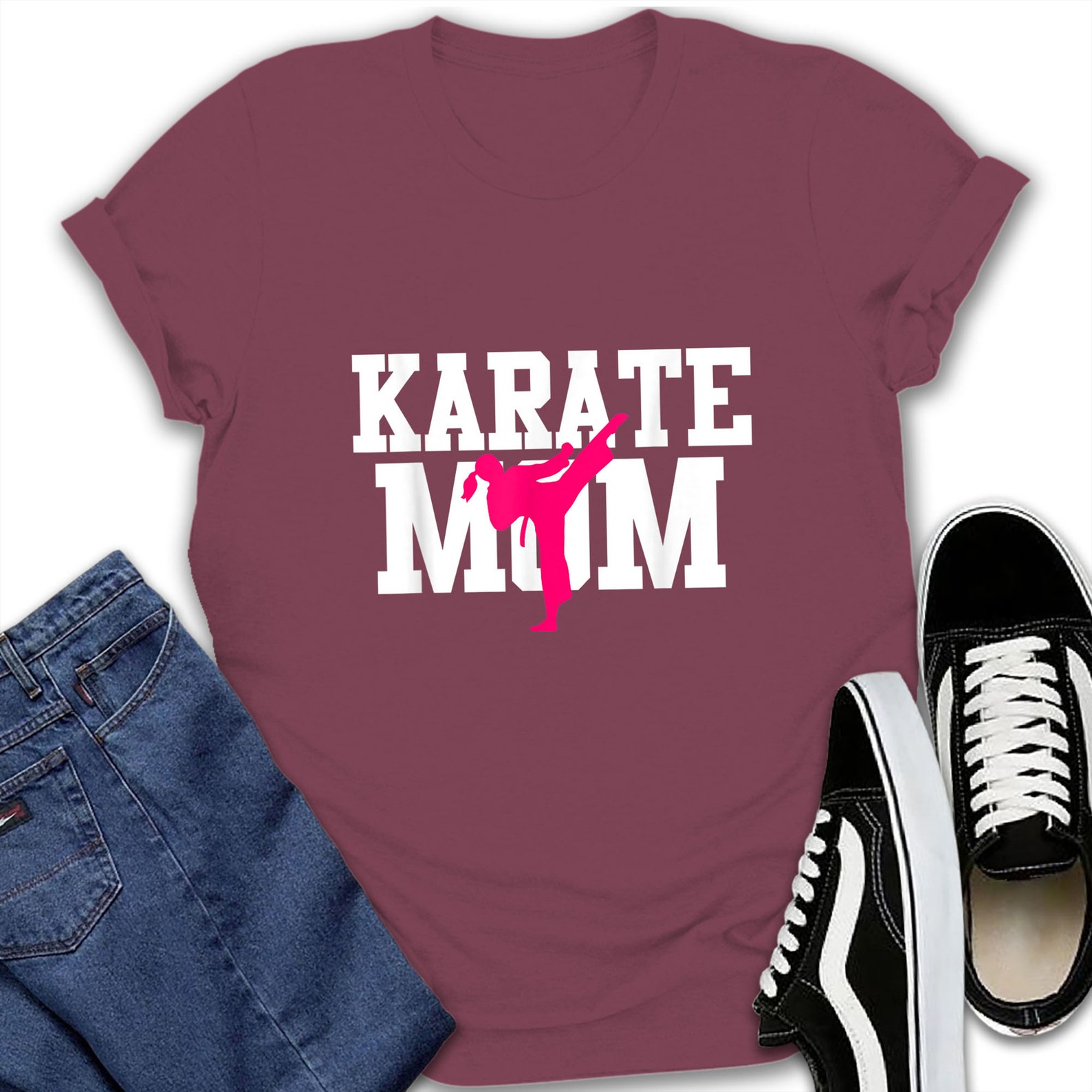 Karate Mom TShirt Awesome Mom Design Shirt Ideal Mom's Etsy