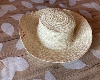 Straw hat, summer hat, deco hat. Summer hat