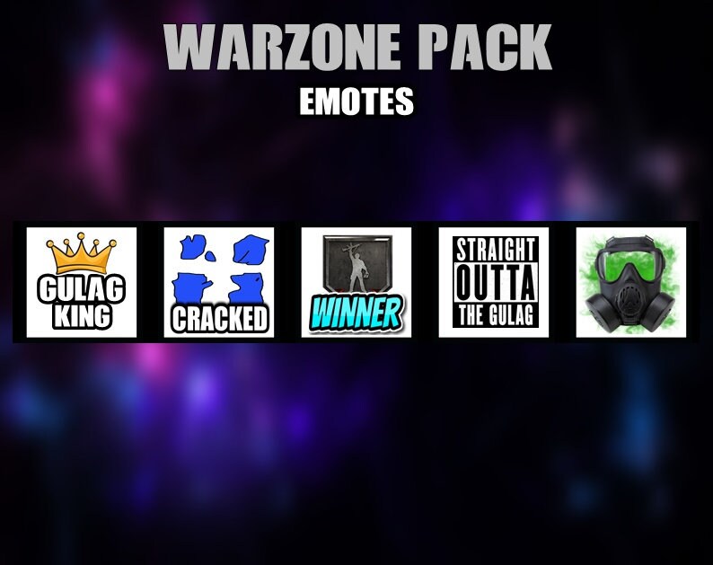 Warzone Emotes Etsy