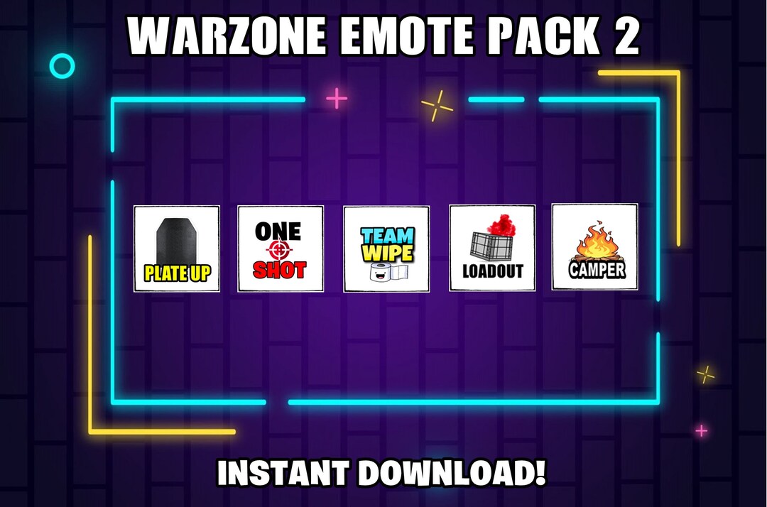 Warzone Emote Pack 2 Etsy
