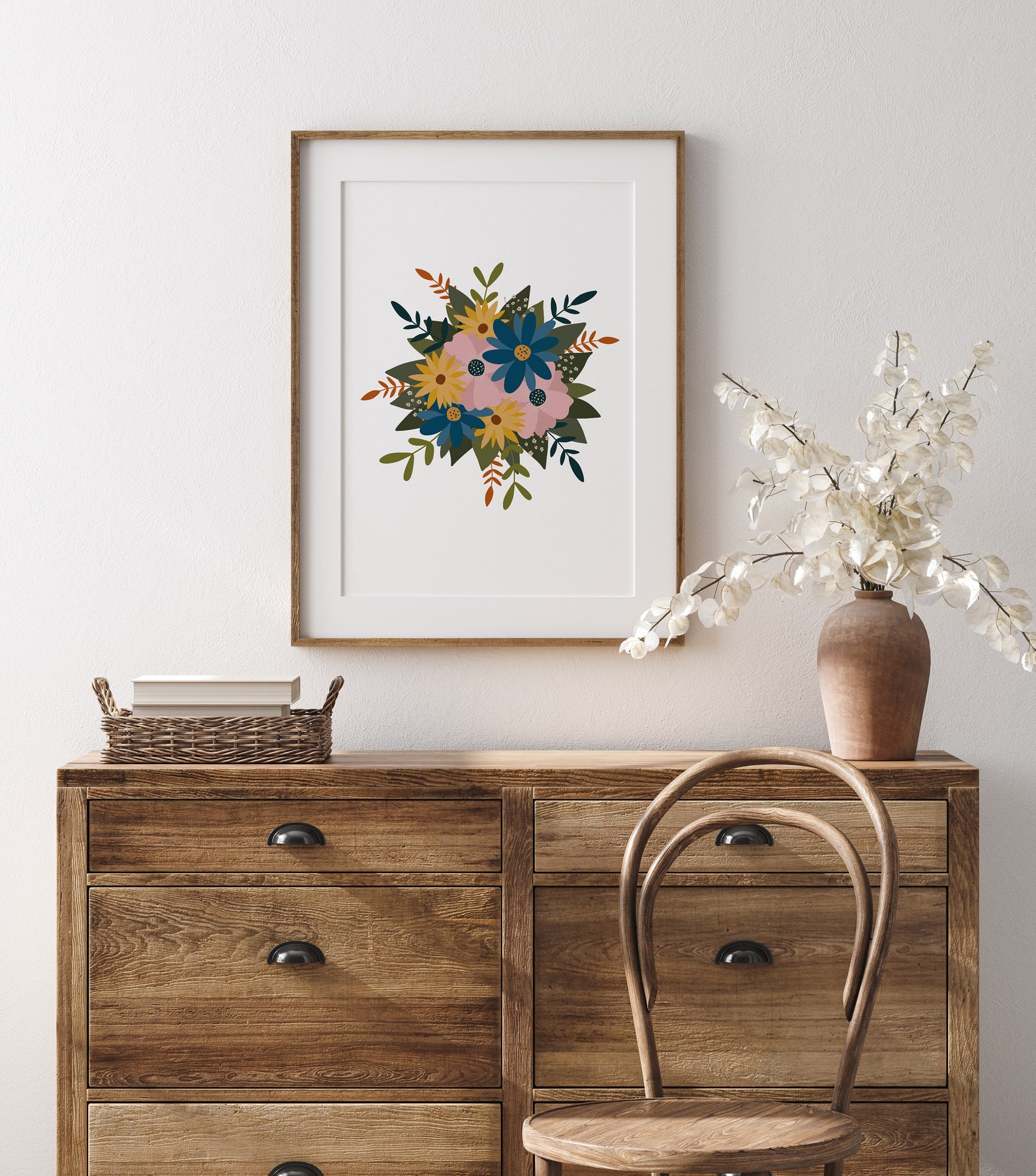 Floral Art Digital Art Flower Art Floral Print Home Decor Etsy