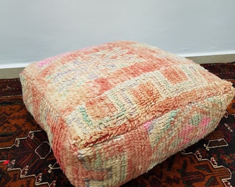 Marokkanischer Pouf, marokkanischer Vintage Pouf, marokkanisches Bodenkissen, ottomanisch