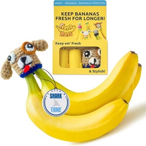 NANA HATS Banana Freshness Preserver, Keep Bananas Fresh Longer, Extend Freshness of Your Fruit, As seen on Shark Tank, Dog