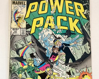 POWER PACK #10, marvel comics 1985