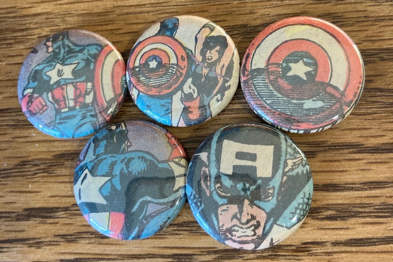 Marvel Comics 1 Inch Pinback Buttons - Etsy