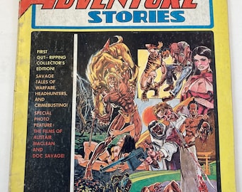 Thrilling Adventure Stories #1, vintage magazine 1975