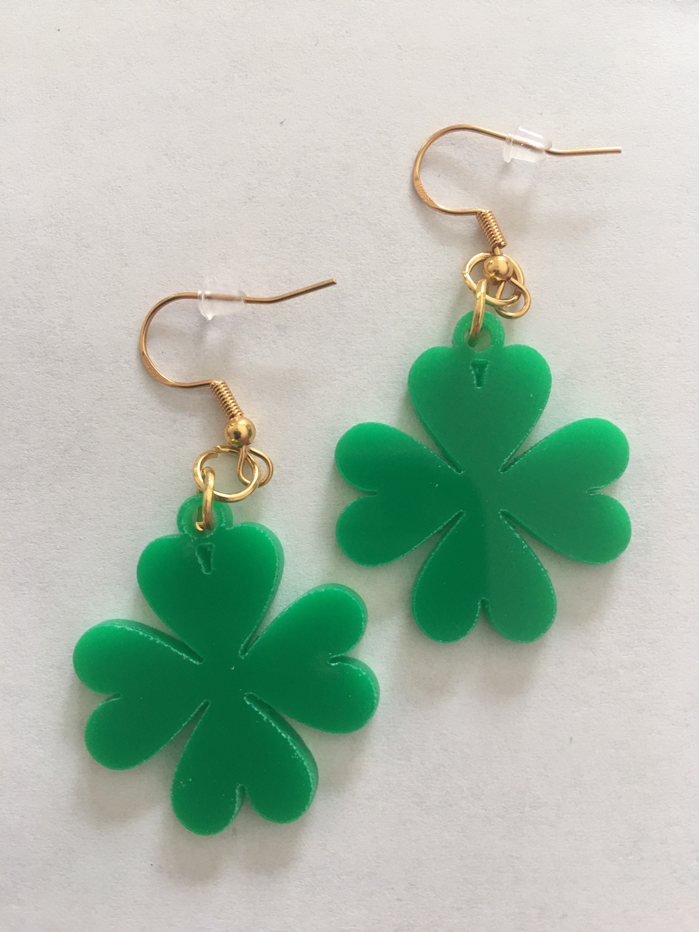 Shamrock Earrings | Etsy
